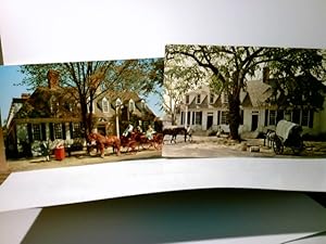 Williamsburg / Virginia. 2 x Alte Ansichtskarte / Postkarte farbig, ungel., ca 80ger Jahre ?. 1 x...