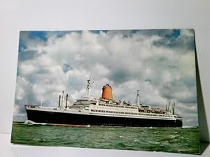 Schiffe. TS. " Bremen ". Flaggschiff der Norddeutschen Lloyd Bremen. Alte Ansichtskarte / Postkar...