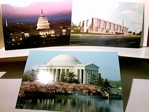 Seller image for Washinton D. C. / Amerika / USA / United States. 3 x Alte Ansichtskarte / Postkarte farbig, ungel. ca 70 / 80ger Jahre ?. 1 x The Capitol at Twilight. 1 x Museum of Histpry and Technology / Emithsonian Institution. 1 x Thomas Jefferson Memorial / Cherry, Blossom Time. for sale by ABC Versand e.K.