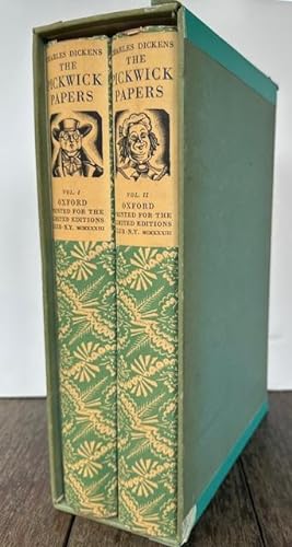 Seller image for THE POSTHUMOUS PAPERS OF THE PICKWICK CLUB With an Introduction by G.K. Chesterton and Illustrations by John Austen. (Two volumes) for sale by Lost Horizon Bookstore
