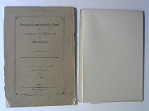 Geologisch-agronomische Karte der Umgegend von Flensburg nebst Erläuterungen. [mit Karten]. Karte...