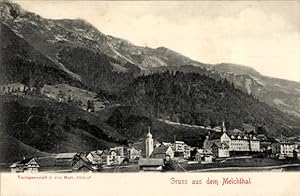 Seller image for Ansichtskarte / Postkarte Melchtal Halbkanton Obwalden, Blick auf den Ort for sale by akpool GmbH