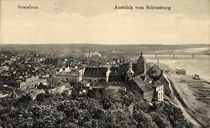 Ansichtskarte / Postkarte Graudenz Westpreußen, Ausblick vom Schlossberg