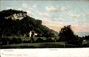 Ansichtskarte / Postkarte Bregenz Vorarlberg, Gebhardsberg, Wohnhaus, Felsen, Weiden