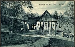 Ansichtskarte / Postkarte Langstheerofen bei Driesen Neumark Drezdenko Ostbrandenburg, Dorfidyll