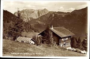 Foto Ansichtskarte / Postkarte Kanton Graubünden, Jägerlhütte, Falknis