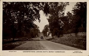 Ansichtskarte / Postkarte Market Harborough East Midlands, Leicester Road, Blick nach Norden