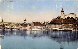 Ansichtskarte / Postkarte Schaffhausen am Rhein Schweiz, Teilansicht