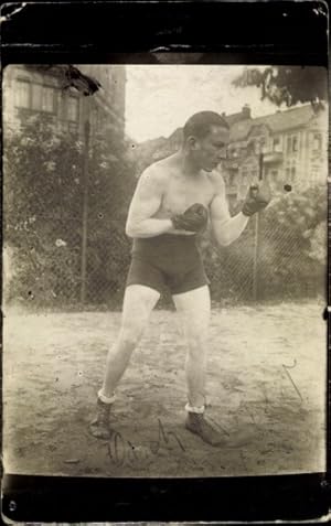 Foto Ansichtskarte / Postkarte Boxer Erich Kohler, Berlin 1926, Portrait, Autogramm