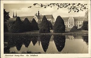 Ansichtskarte / Postkarte Oliva Danzig, Schlossteich, Gartenanlagen