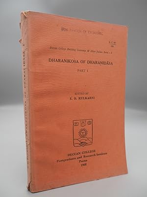 Bild des Verkufers fr Dharanikosa of Dharanidasa: Part 1 zum Verkauf von Joseph Burridge Books