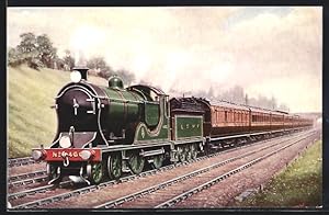 Postcard Exeter Express, L, SWR, englische Eisenbahn