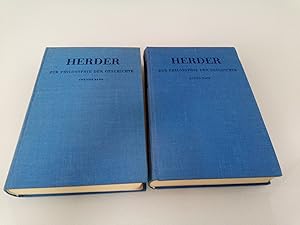 Konvolut 2 Bücher: Zur Philosophie der Geschichte: 1 und 2 Band