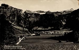 Ansichtskarte / Postkarte Mellau in Vorarlberg, Totale, Bregenzer Wald, Canisfluh und Mittagspitze