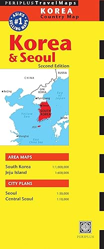 Bild des Verkufers fr Periplus: Korea & Seoul Country Map zum Verkauf von moluna