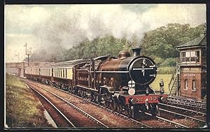 Postcard Southern Belle passing Tooting Bec Common, englische Eisenbahn