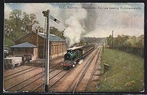 Künstler-Postcard GC Railway, Manchester Express passing Rickmansworth