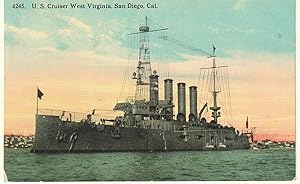 U. S. Cruiser West Virginia, San Diego, Cal.