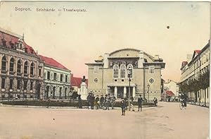 Sopron. Szinháztér. - Theaterplatz.