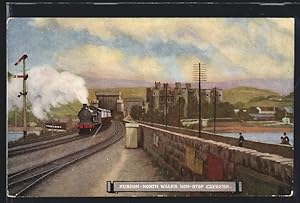 Postcard Euston, North Wales Non-Stop Express, Eisenbahn