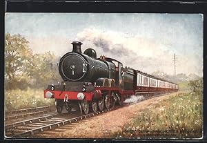 Postcard Sheffield and Manchester Express, Great Central Rly., englische Eisenbahn