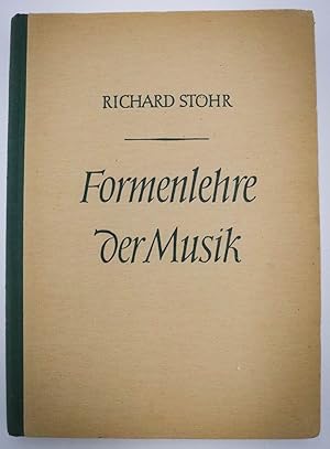 Bild des Verkufers fr Formenlehre der Musik zum Verkauf von Antiquariat Zeitenstrom