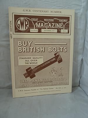 Image du vendeur pour Great Western Railway Magazine GWR Centenary Number [Facsimile reprint] mis en vente par High Barn Books
