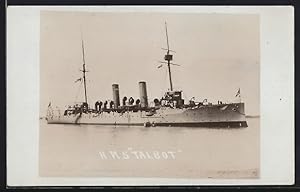 Postcard HMS Talbot im Wasser
