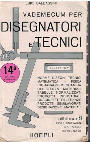 Imagen del vendedor de Vademecum per disegnatori e tecnici a la venta por Books di Andrea Mancini