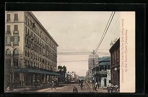 Ansichtskarte Johannesburg, Commissioner Street from the Carlton Hotel looking towards the New Em...