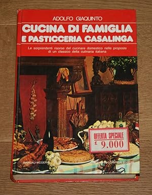 Imagen del vendedor de Cucina di famiglia e pasticceria casalinga. Manuali Moderni 17. a la venta por Antiquariat Gallenberger