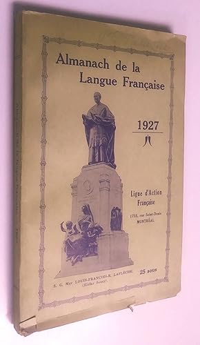 Almanach de la langue francaise 1927 (12ème année)