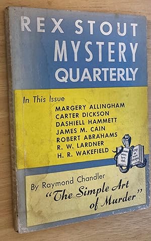 Immagine del venditore per Rex Stout Mystery Quarterly Issue Number 2 August 1945 venduto da biblioboy