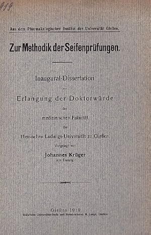 Seller image for Ein Beitrag zur Erweiterung unserer Kenntnis der Reaktionen in wasserfreien Lsungsmitteln. Dissertation. for sale by Antiquariat Heinz Tessin