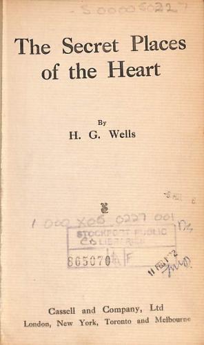 Seller image for The Secret Places of the Heart for sale by WeBuyBooks 2