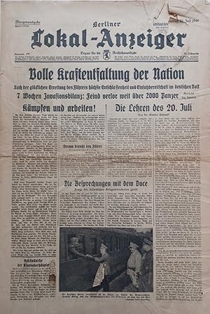 Berliner Lokal-Anzeiger. Nummer 176. Sonntag, 23. Juli 1944. (Morgenausgabe). Volle Kraftentfaltu...