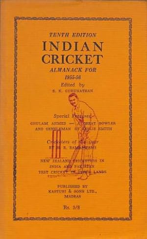 Image du vendeur pour Indian Cricket Almanack For 1955-56 mis en vente par WeBuyBooks