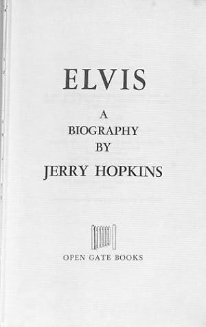 Image du vendeur pour Elvis: A Biography mis en vente par WeBuyBooks