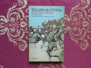 Seller image for Pietre nere Poesie (1980-1982) di Ignazio Buttitta Feltrinelli prima ed. 1983 for sale by Libreria antiquaria Britannico