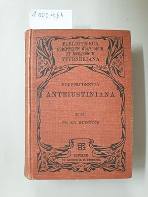 Seller image for Iurisprudentiae Anteiustinianae quae supersunt. In usum maxime academicum : for sale by Versand-Antiquariat Konrad von Agris e.K.