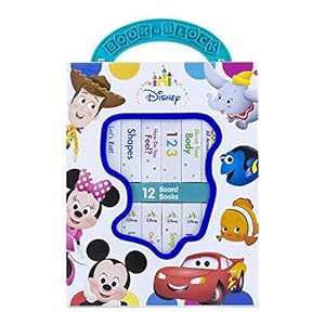 Bild des Verkufers fr Disney Baby Mickey Mouse, Minnie, Toy Story and More! - My First Library Board Book Block 12-Book Set - First Words, Shapes, Numbers, and More! - PI Kids: 12 Board Books zum Verkauf von WeBuyBooks