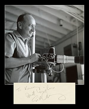 Seller image for Sid Avery (1918-2002) - Rare signed card + Photo - 1988 for sale by PhP Autographs