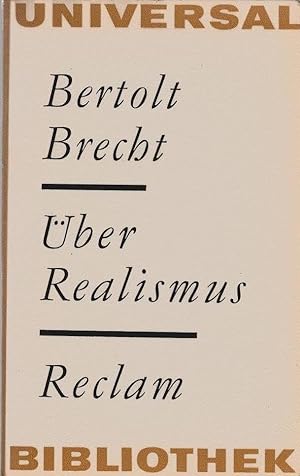 Bild des Verkufers fr ber Realismus. [Zsgest. u. red. von Werner Hecht] / Reclams Universal-Bibliothek ; Bd. 442 : Sprache u. Literatur zum Verkauf von Schrmann und Kiewning GbR