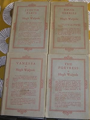 Seller image for The Herries Chronicles - Rogue Herries / Judith Paris / The Fortress / Vanessa ; Four Volumes complete, all 1st Editions, 'The Fortess' inscribed by the author for sale by eclecticbooks