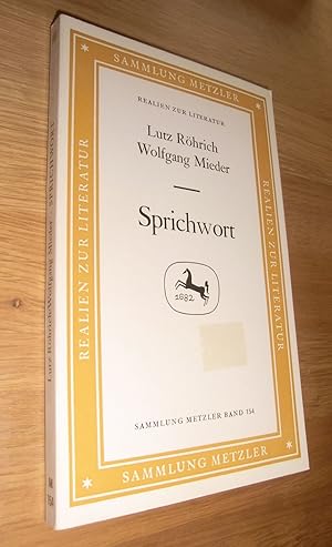 Seller image for Sprichwort - Realien zur Literatur for sale by Dipl.-Inform. Gerd Suelmann