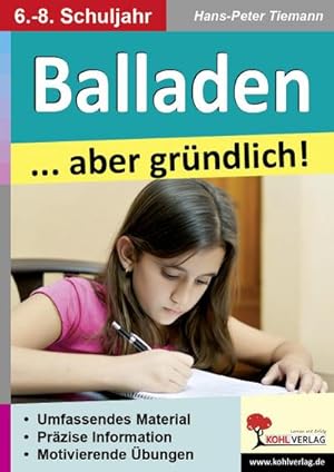 Bild des Verkufers fr Balladen . aber grndlich!: Przise Infos & Motivierende bungen zum Verkauf von Rheinberg-Buch Andreas Meier eK