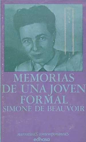 Image du vendeur pour Memorias de una joven formal mis en vente par Librera Alonso Quijano