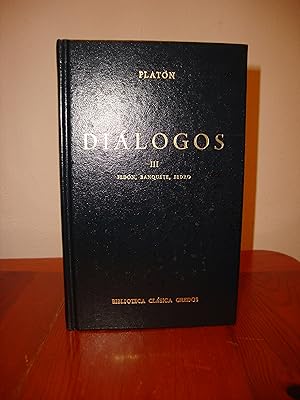 Immagine del venditore per DIALOGOS. VOLUMEN III. FEDON, BANQUETE, FEDRO (BIBLIOTECA CLASICA GREDOS) venduto da Libropesa