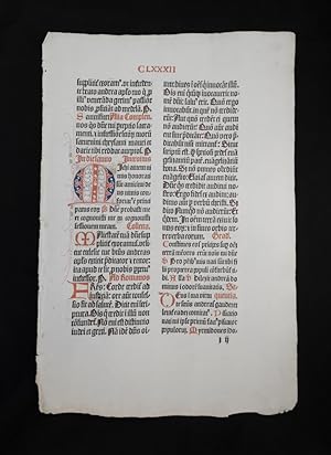 Leaf from Missale Coloniense 1487 CLXXXII