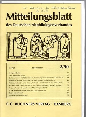 Mitteilungsblatt des Deutschen Altphilologenverbandes 2/90
